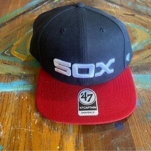 NWT Chicago White Sox ‘47 Blue and Red Two-Tone Snapback Adjustable Hat Cap